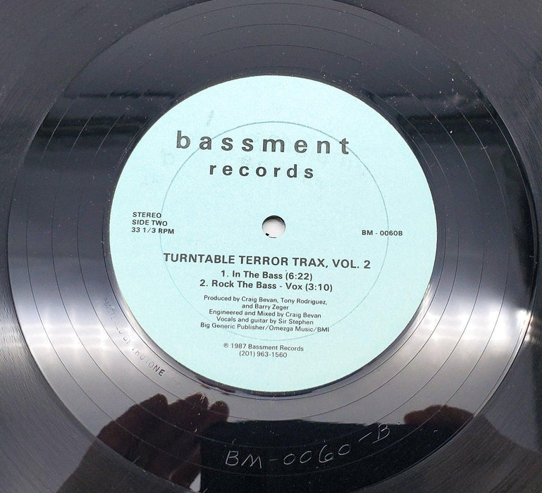 Turntable Terror Trax Vol. 2 33 RPM Record Bassment Records 1987 BM-0060 3