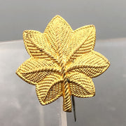 US Army Lieutenant Colonel Major Pin Gold Oak Leaf Overseas 2 Bar Pins Back WW2? 3