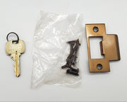 Falcon Entrance Knob Lever Lock Antique Bronze US12H 2-3/4in BS Keyed NOS 7