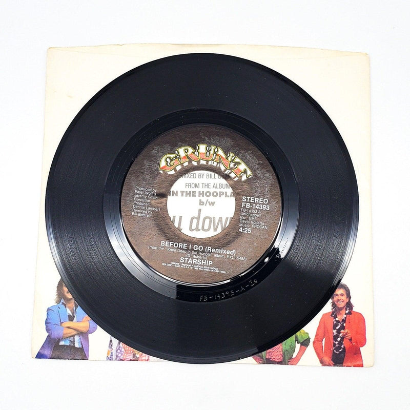 Starship Before I Go / Cut You Down To Size 45 RPM Single Record Grunt 1986 4