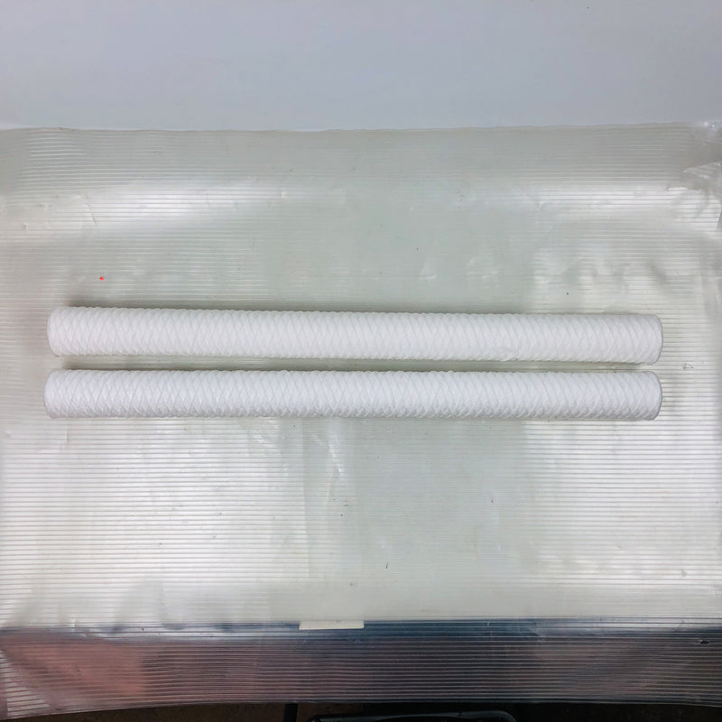 2pk String Wound Filter Cartridge 30"x2.5" 1 Micron Parker M39R30S Sediment