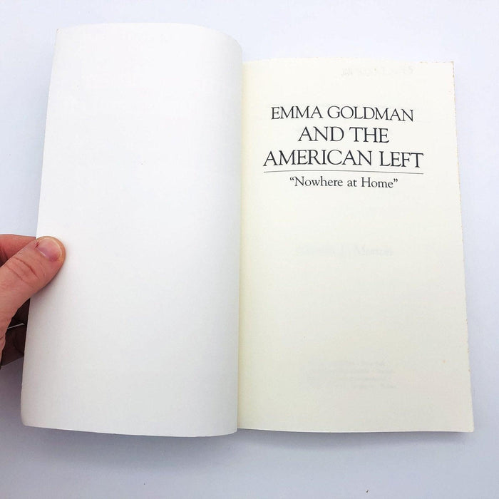 Emma Goldman and the American Left Paperback Marian J Morton 1992 Anarchists 6