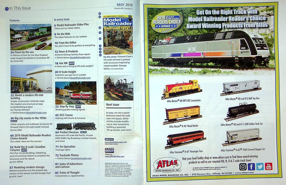 Model Railroader Magazine May 2019 Vol 86 No 5 Atlantic City, Railroad City