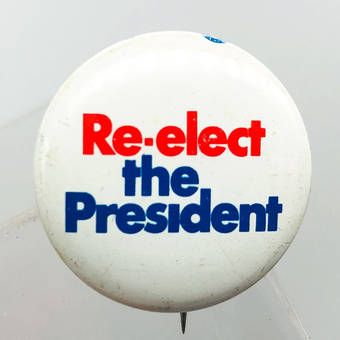 Re-Elect The President Button Pin 1" Committee For Richard Nixon Campaign 1