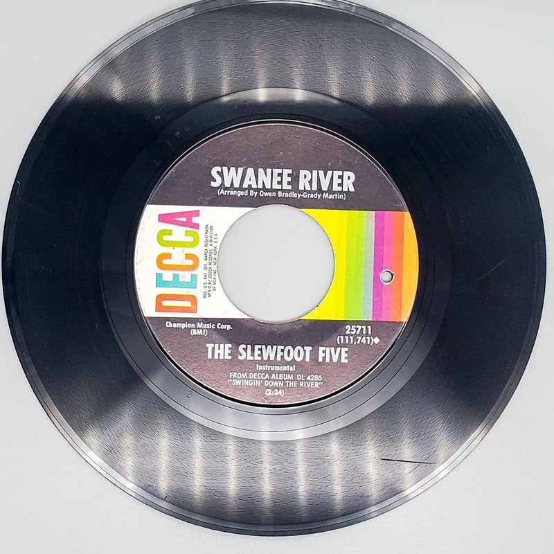 The Slewfoot Five Swanee River / Dragnet Record 45 RPM Single 25711 Decca 1967 2