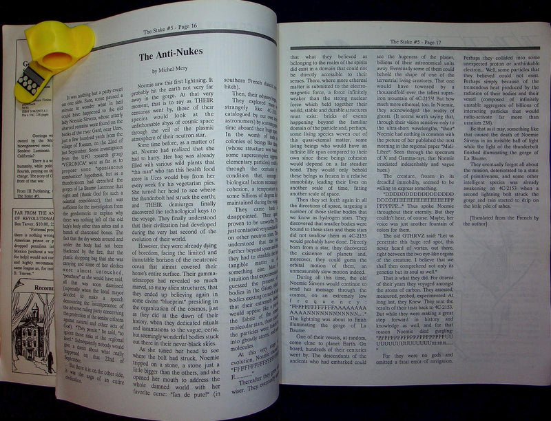 The Stake Magazine 1990s Humor And Horror For A Dying Planet Anarchist Anti Nuke