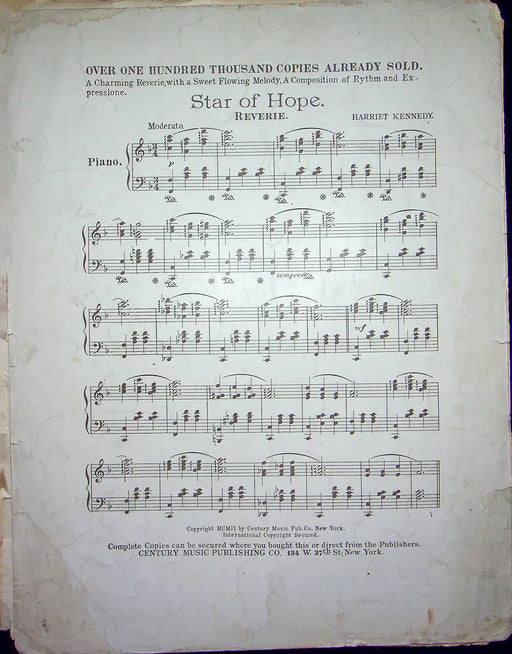 Sheet Music The Maindens Prayer Thecla Badarzewska 1902 Conservatory Publication 2