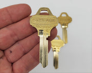 5x Schlage Everest 35-016 C134 Key Blanks Nickel Silver 6 Pin NOS 1