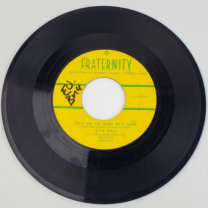 Dick Noel When I'm Alone 45 RPM Single Record Fraternity 1955 1
