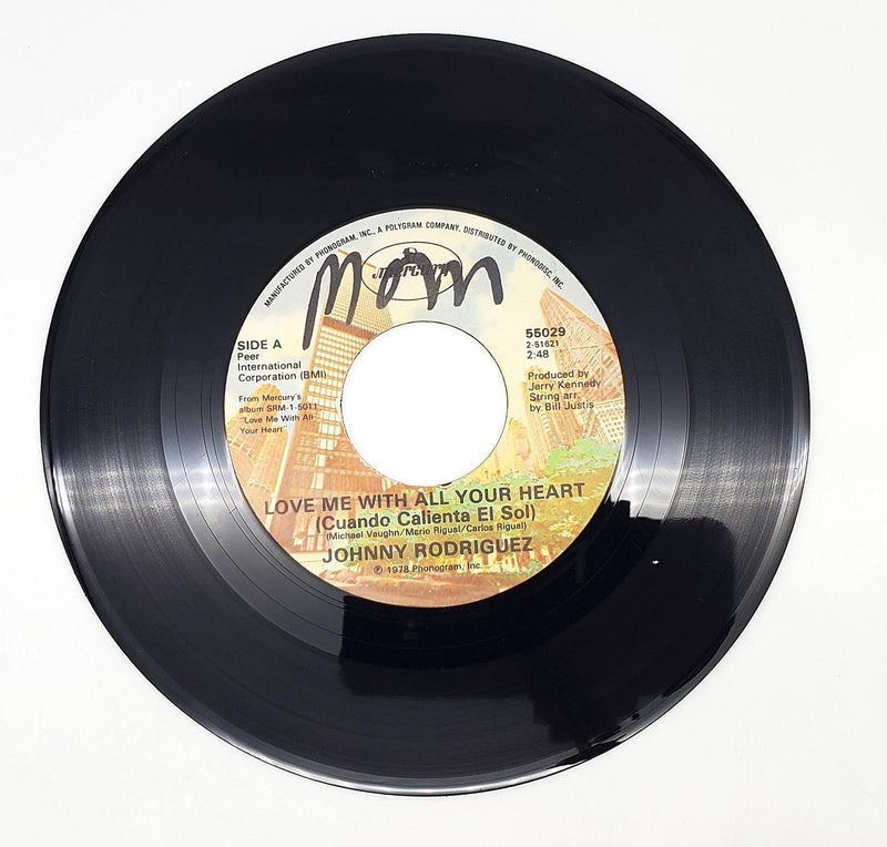 Johnny Rodriguez Love Me With All Your Heart 45 RPM Single Record Mercury 1978 1