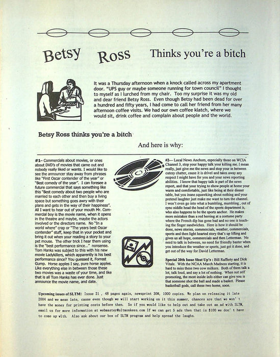 Silly Little Trouser Monkees Zine 2004 # 20 Music & Zine Reviews Brad Bugos 2