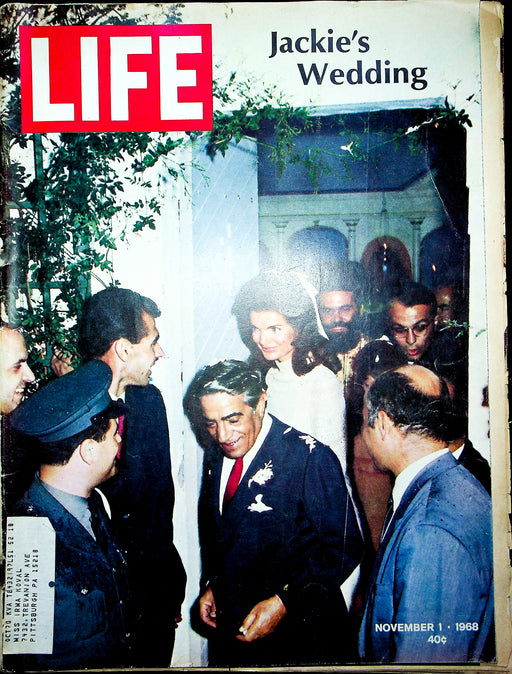 Life Magazine November 1 1968 Jacqueline Kennedy Onassis Wedding Skorpios Island 1