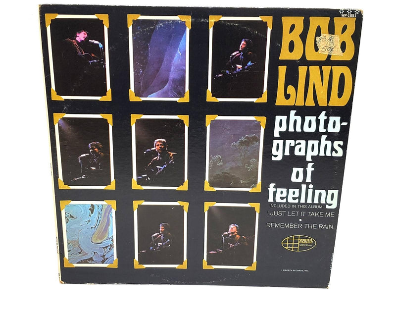 Bob Lind Photographs Of Feeling 33 RPM LP Record World Pacific 1966 WP-1851 1