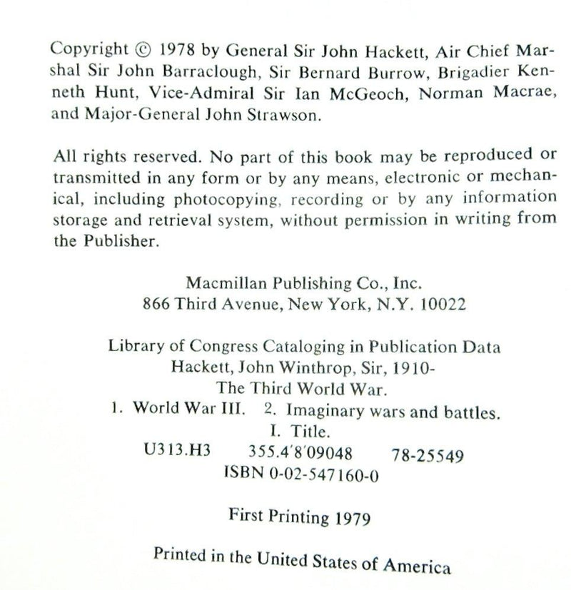 1980's Countdown To Armageddon & Third World War: Hardback - QTY 3 Books | USED 8