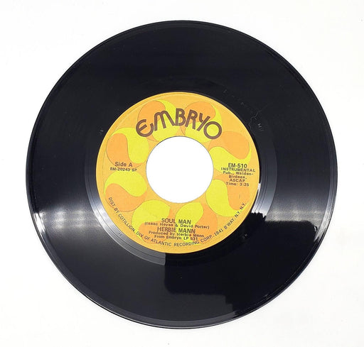 Herbie Mann Soul Man / Memphis Two-Step 45 RPM Single Record Embryo Records 1971 1
