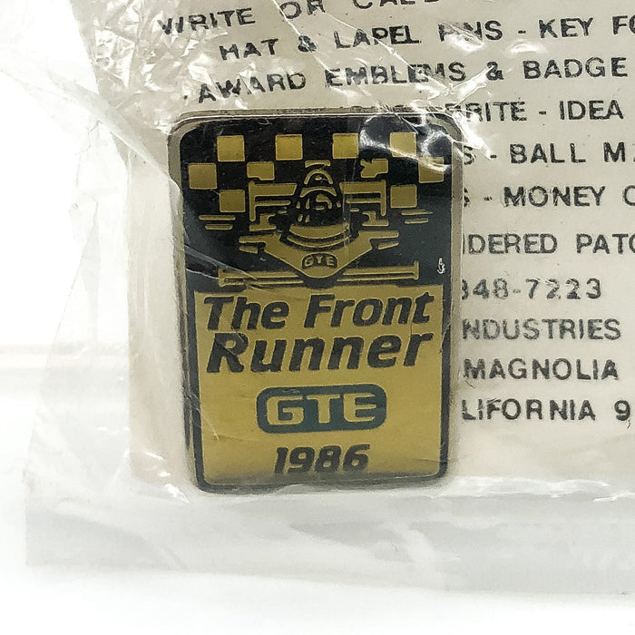 Indy 500 Lapel Pin GTE The Front Runner Sponsors Collector 1986 Enamel Epoxy NEW 1