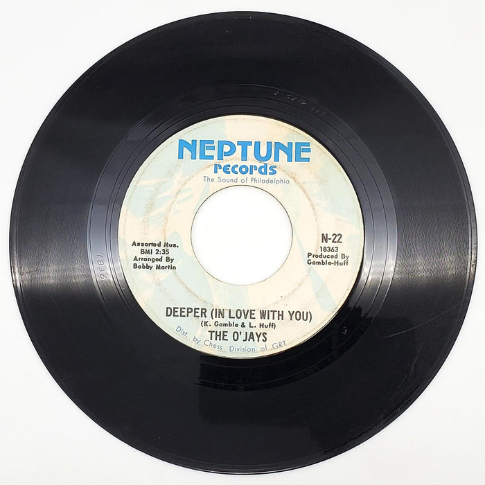 The O'Jays Deeper In Love With You 45 RPM Single Record Neptune 1970 N-22 1