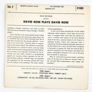 David Rose Plays David Rose Vol 2 Record 45 RPM EP X1660 MGM 2