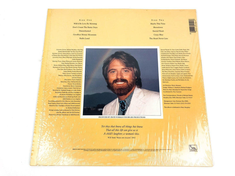 Michael Martin Murphey The Heart Never Lies 33 Record LT-51150 Liberty 1983 3