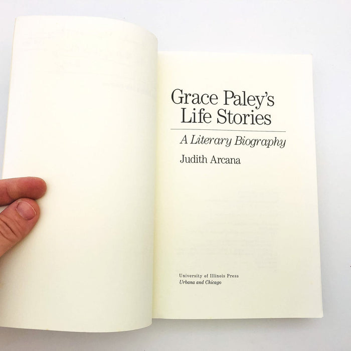 Grace Paley's Life Stories Paperback Judith Arcana 1993 American Author Women US 6