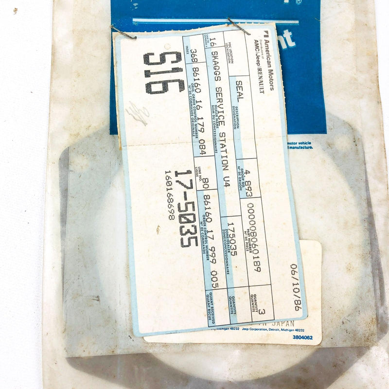 AMC Jeep 8060189 Gasket for Fuel Injection System Genuine OEM New Old Stock NOS