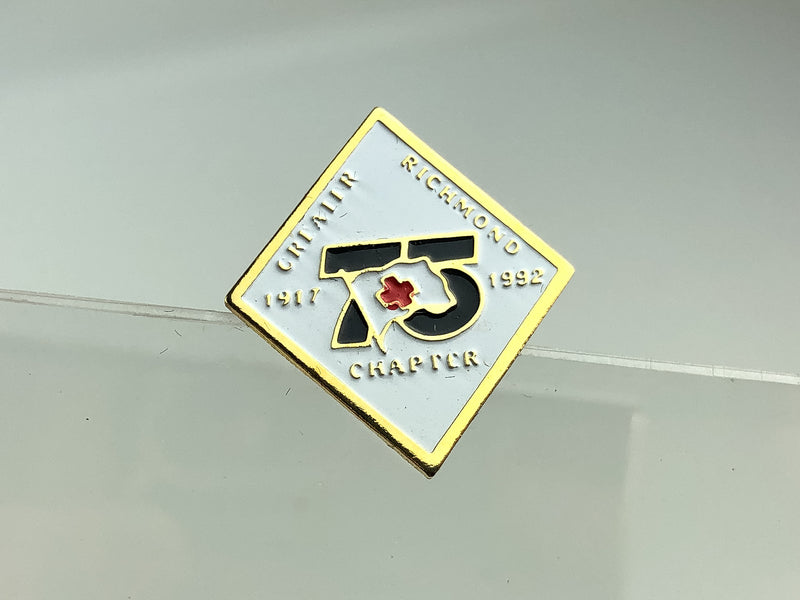 Vintage American Red Cross Lapel Pin ARC Greater Richmond Virginia 1917-1992 1