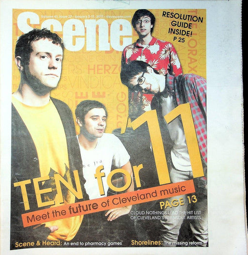 Cleveland Scene Magazine January 2011 No 27 Cloud Nothings Indie Rock Band Cover 1