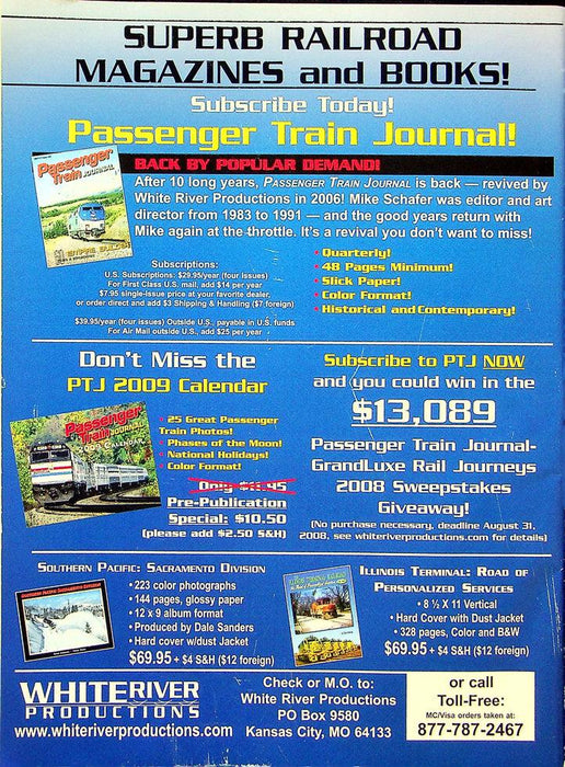 Railfan & Railraod Magazine September 2008 Vol 27 No 9 Iowa's Midwest Central