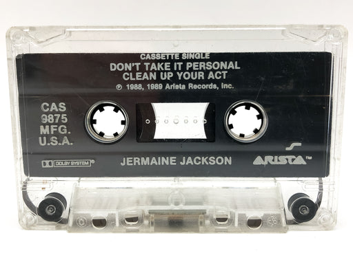Don't Take It Personal Jermaine Jackson Cassette Single Arista 1989 NO CASE 1