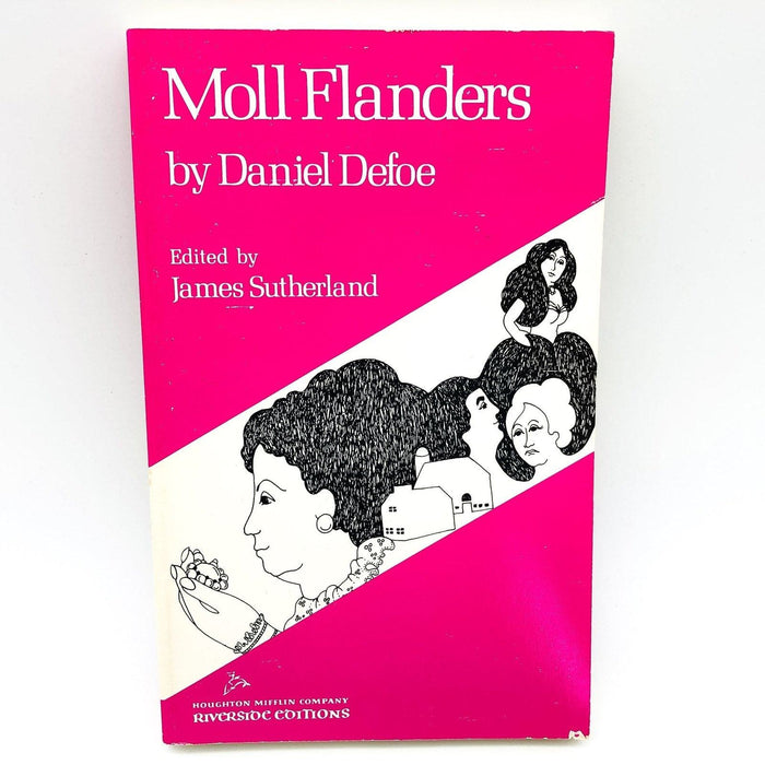 Moll Flanders Paperback Daniel Defoe 1959 Virginia Marriages Liasons Pink Cover 1