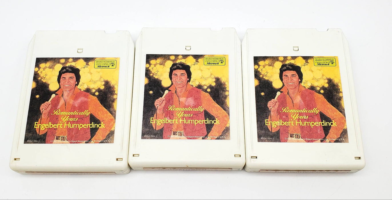 Engelbert Humperdinck Romantically Yours 3x 8-Track Tape Box Set Reader's Digest