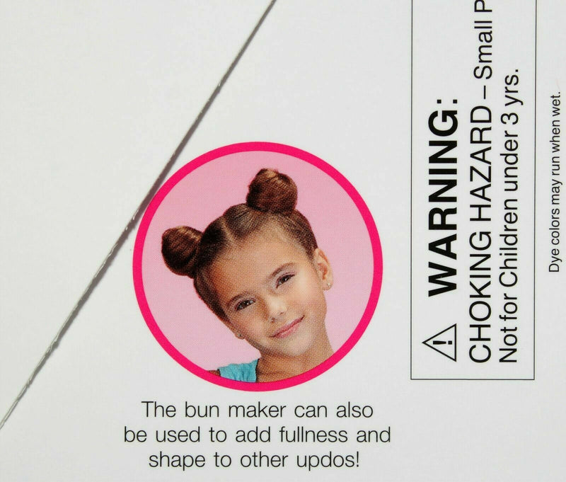Scunci Girl Bunmaker Hair Bun Maker 8 Piece Kit with Instructions 23173-A 3 Pack