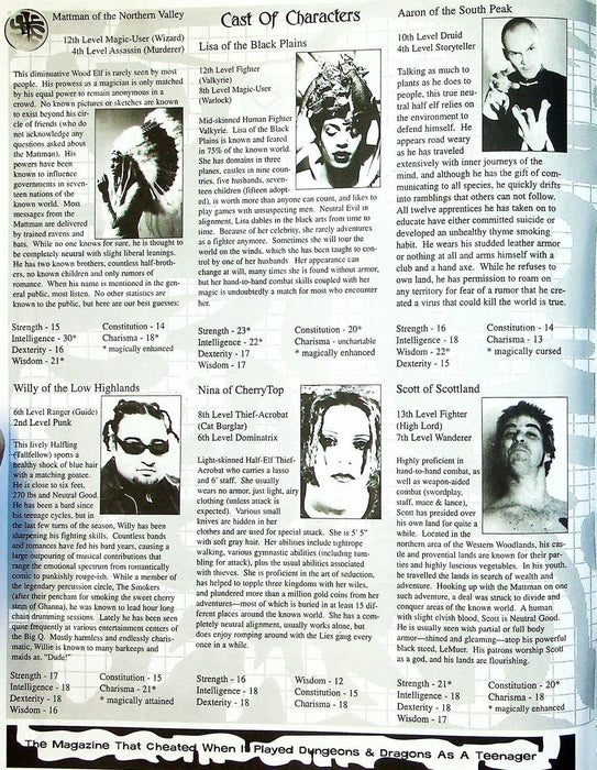 Lies Magazine 1997 # 15 Albuequerque, NM Fantasy Zine 3
