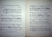 Sheet Music When Its Night Time Down In Burgundy Alfred Bryan H Paley 1914 Cpy2 2