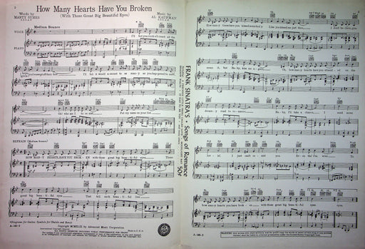 The 3 Suns Sheet Music How Many Hearts Have You Broken Marty Symes Al Kaufman 2