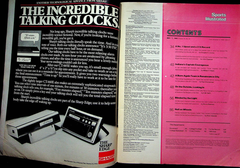 Sports Illustrated Magazine Dec 7 1981 Tony Dorsett Dallas Cowboys Running Back