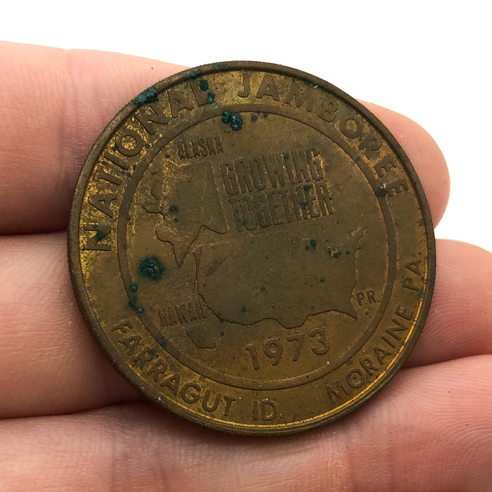 Boy Scouts of America Jamboree Coin National 1973 Moraine PA Copper 5