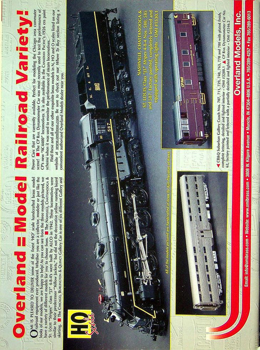 Railroad Model Craftsman Magazine July 2001 Vol 70 No 2 Gary Courtmanche's HO