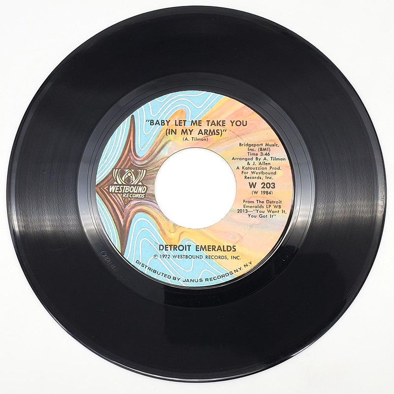 Detroit Emeralds Baby Let Me Take You 45 RPM Single Record Westbound W-203 Cpy 1 1