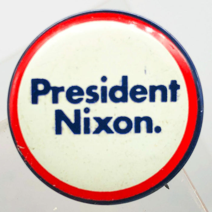 President Nixon Button 1" Pin Presidential Political Campaign Red White Blue 2