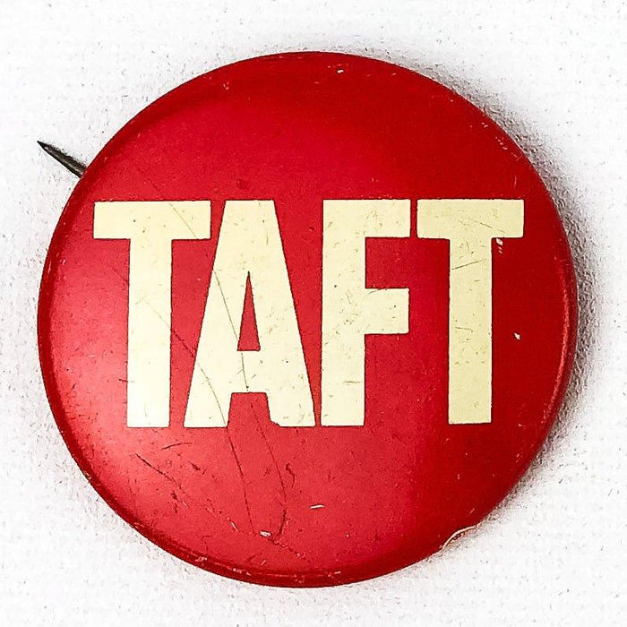 Bob Robert Taft Jr. Ohio Campaign Button Pin Political Union Made IJWU Red White 1