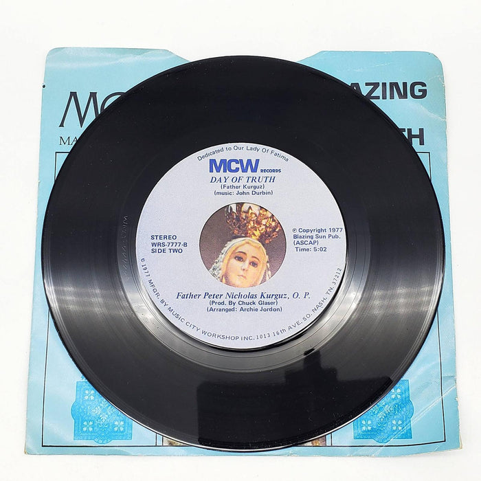 John Wesley Durbin Sun A' Blazing 45 RPM Single Record MCW Records 1977 WRS 7777 4