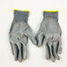 6 Pair Palm Coated Work Gloves Large Polyurethane PU Polyester Shell 13 Gauge 5