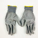 3 Pair Palm Coated Work Gloves Large Polyurethane PU Polyester Shell 13 Gauge 6