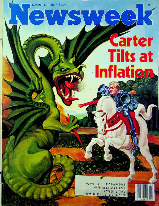 Newsweek Magazine March 24 1980 Carter Inflation Recession Credit Restrictions 1