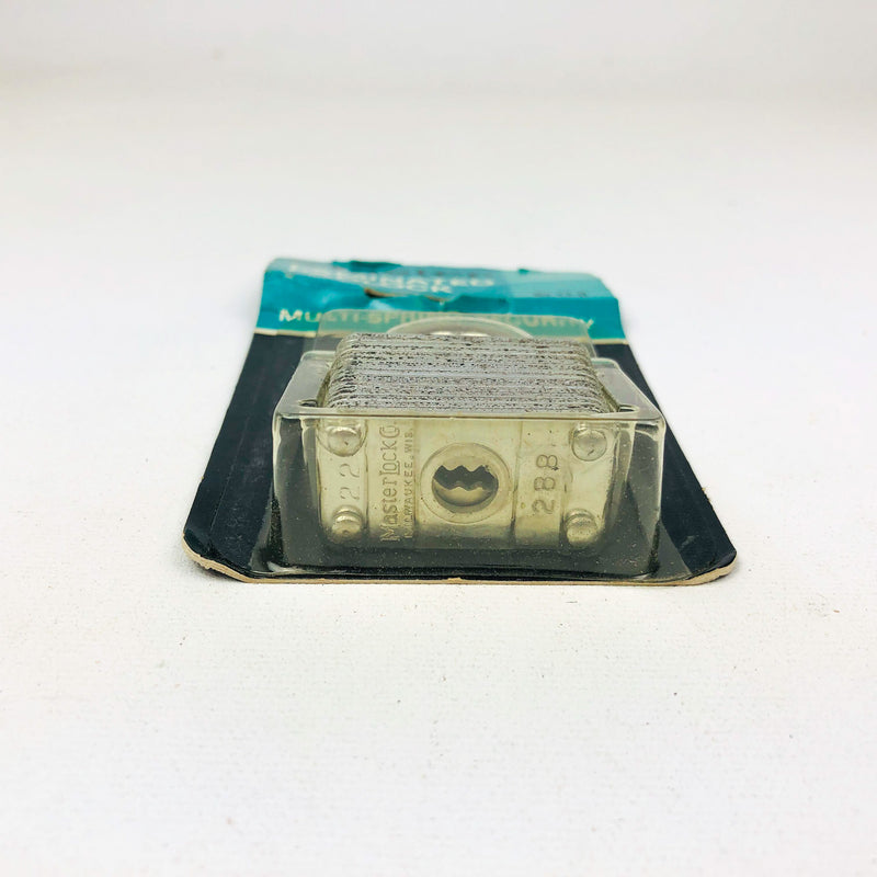 Vintage No 22-D Master Lock Padlock 1" Shackle New Old Stock NOS Multi Spring