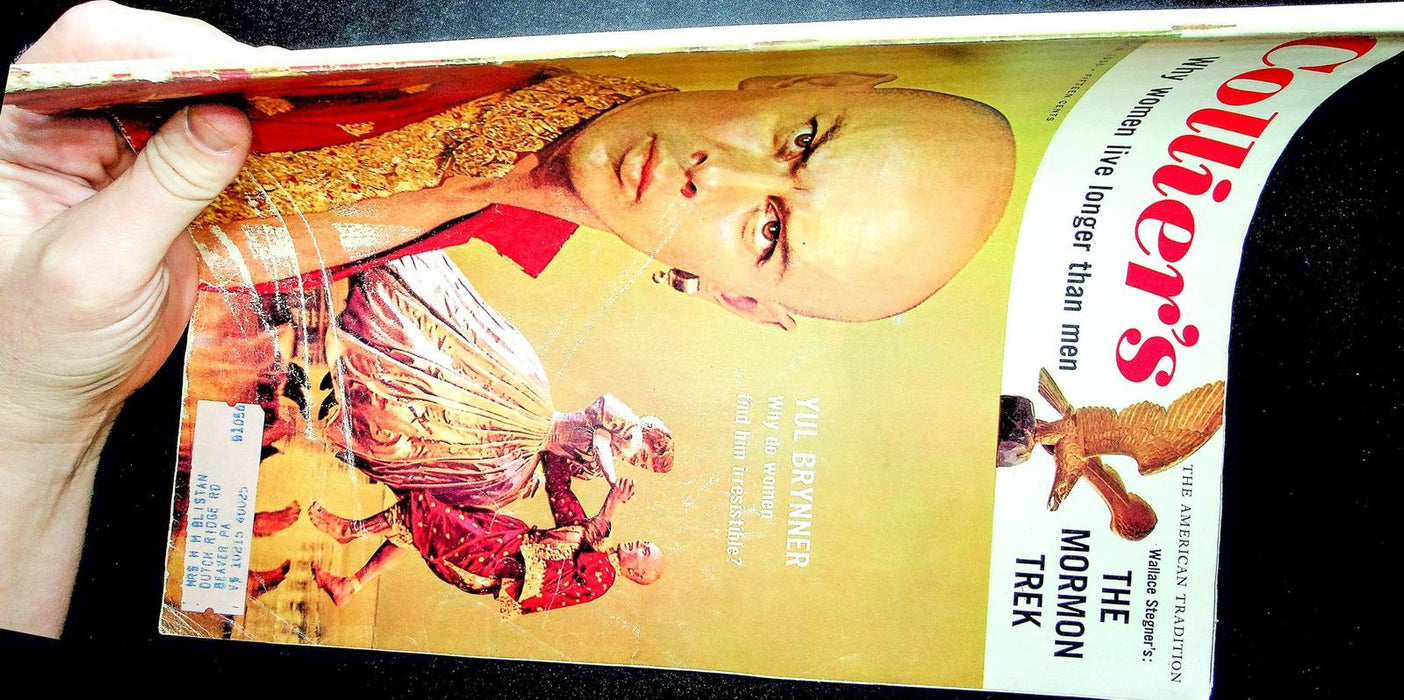 Collier's Magazine July 5 1956 Yul Brynner The King and I Movie Star Mormon Trek