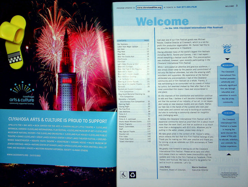 34th Cleveland International Film Festival Program 2010 Harvest Marc Meyers