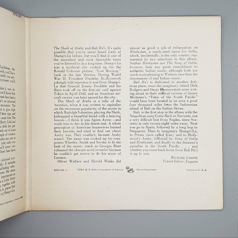 The Three Suns High Fi And Wide Double EP Record RCA Victor 1956 EPB-1249 4