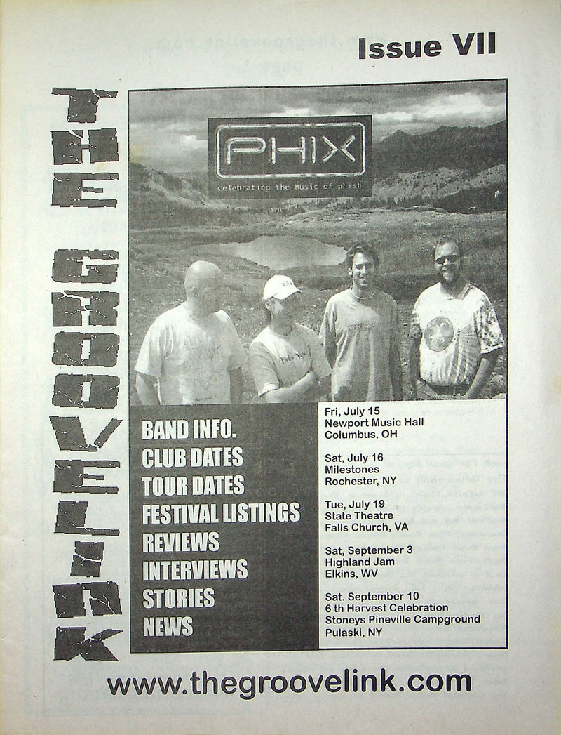 The Groovelink Magazine Zine 2005 Phix Band Boulder Colorado Phish Music Scene
